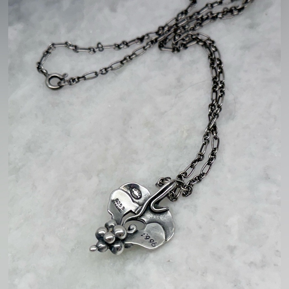 GEORG JENSEN Vintage Rare Collectors 1996 Heritage 925 SS Grape Necklace - Picture 9 of 16